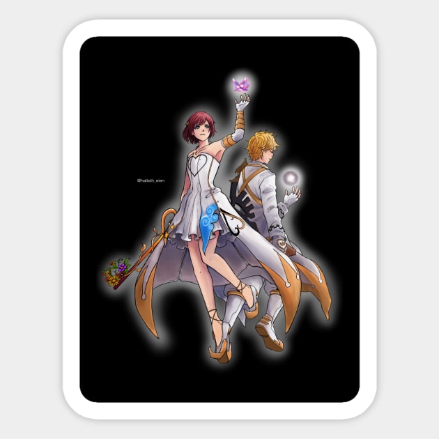 Kairi and Ventus Sticker by hallstheien